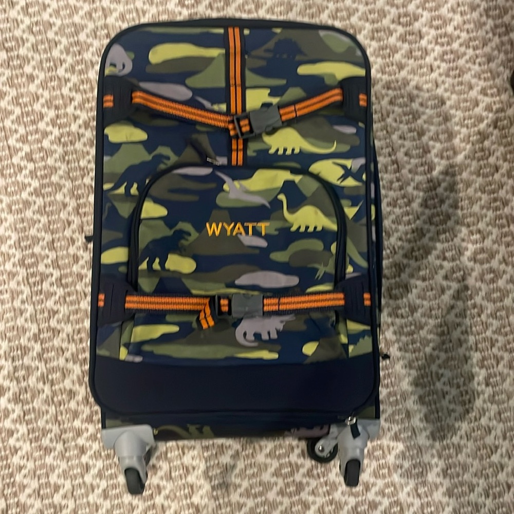 Pottery barn luggage monogrammed “Wyatt”